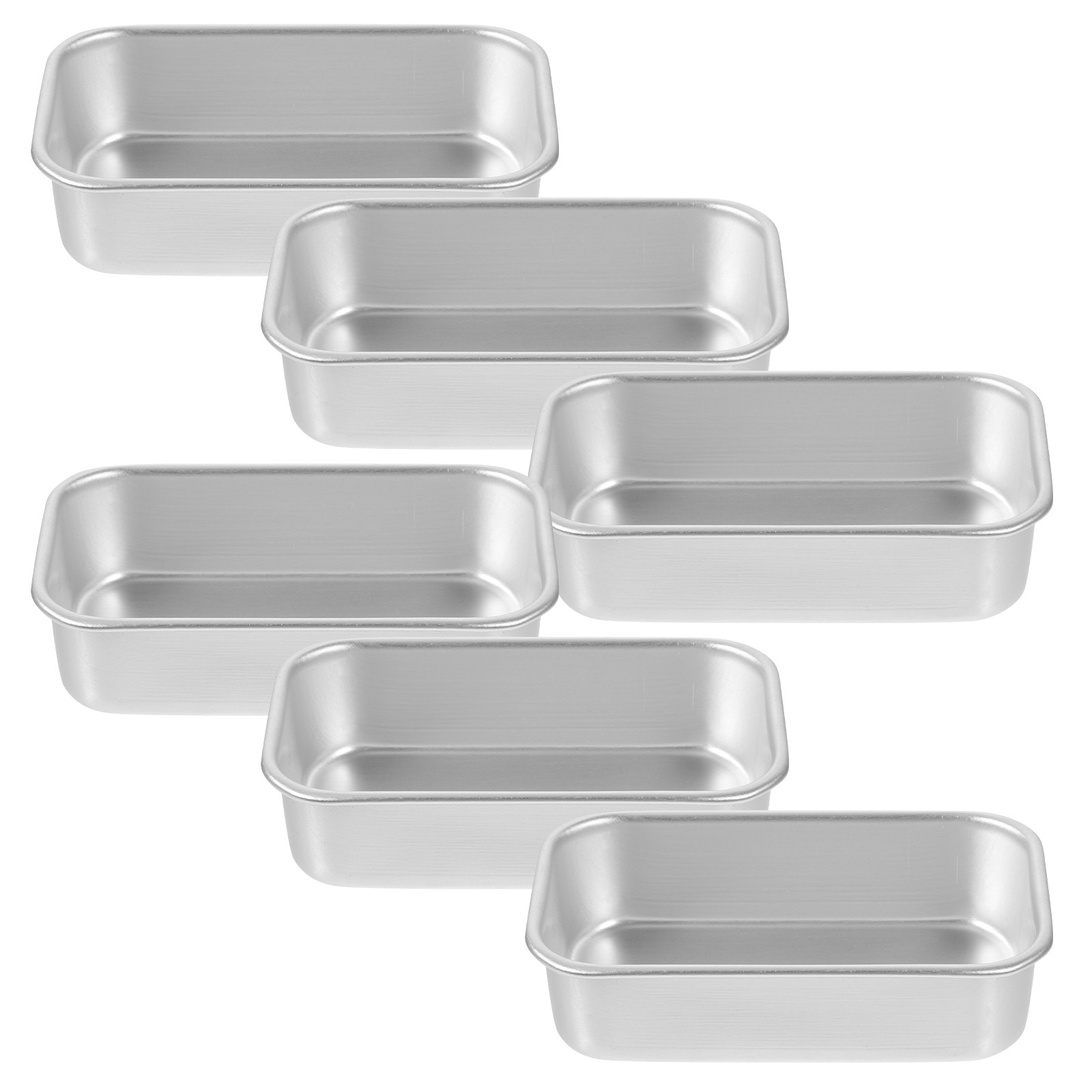 Kitchen Baking Trays - 6pcs Square Cake Mold Tray Non-Stick
