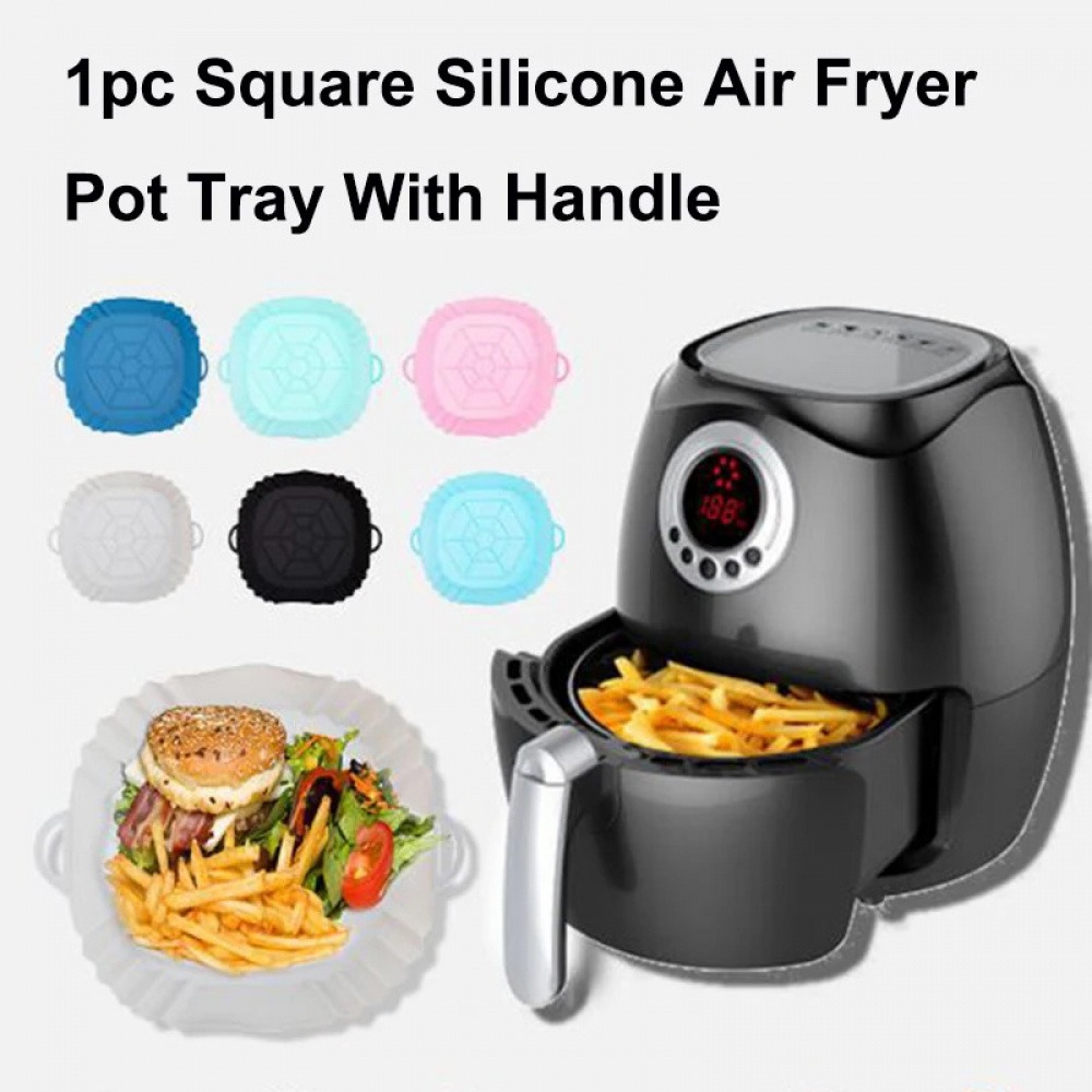 Kitchen Baking Trays - 1Pc Silicone Air Fryer Pot Tray