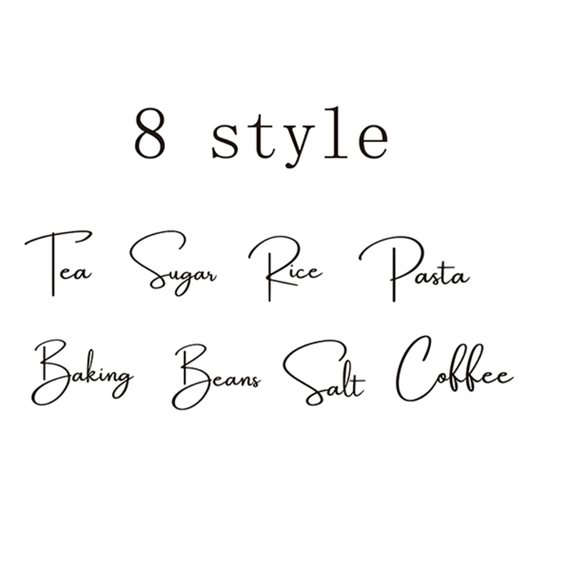 Kitchen Baking Organization - 8Pcs Kitchen Organization Canister Jar Labels