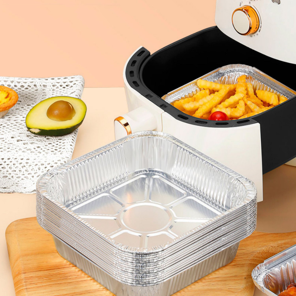 Kitchen Baking Trays - 20CM Air Fryer Aluminum Foil Pan