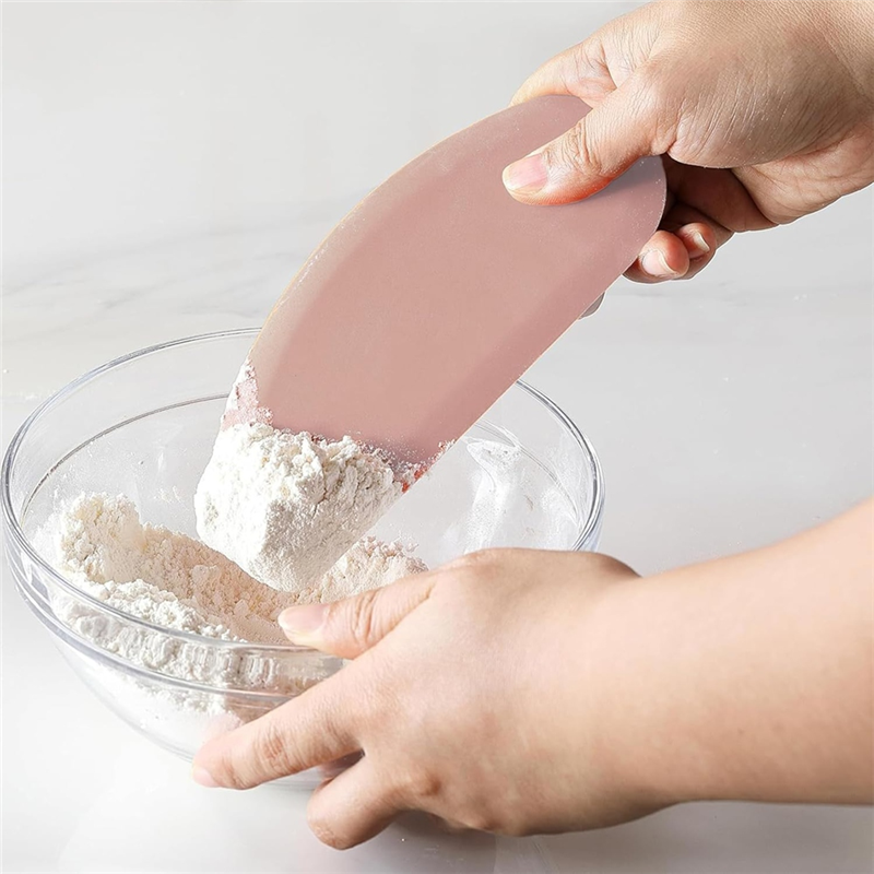 Dough Scraper Curved - ABRB-Silicone Bowl Scraper Flexible Curved Edge