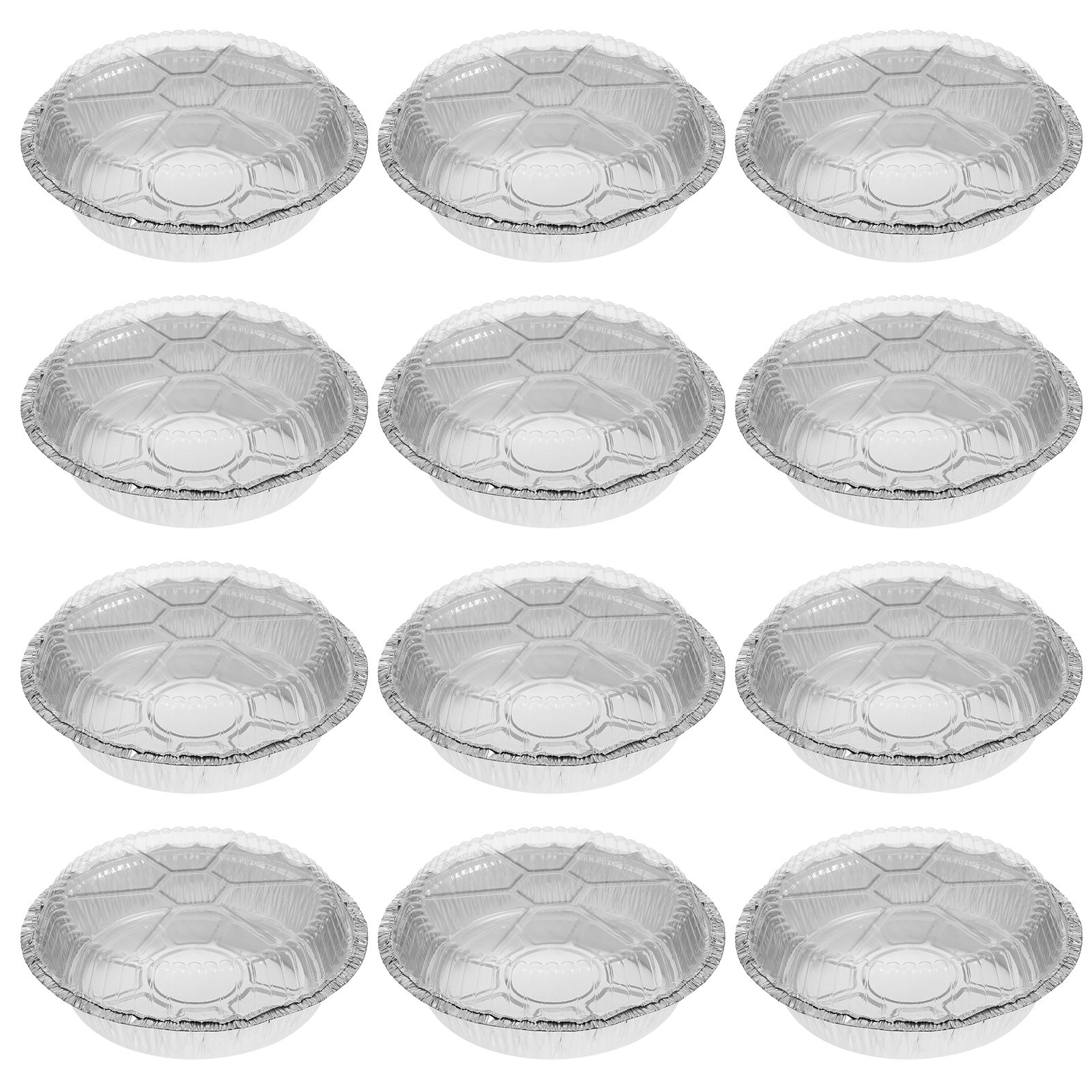 Kitchen Baking Trays - 50Sets Round Aluminum Foil Pans with