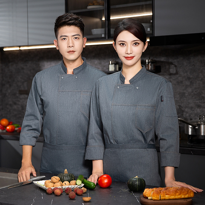 New Hotel Chef Uniform Long Sl - đánh giá và giá Kitchen Set Bakery