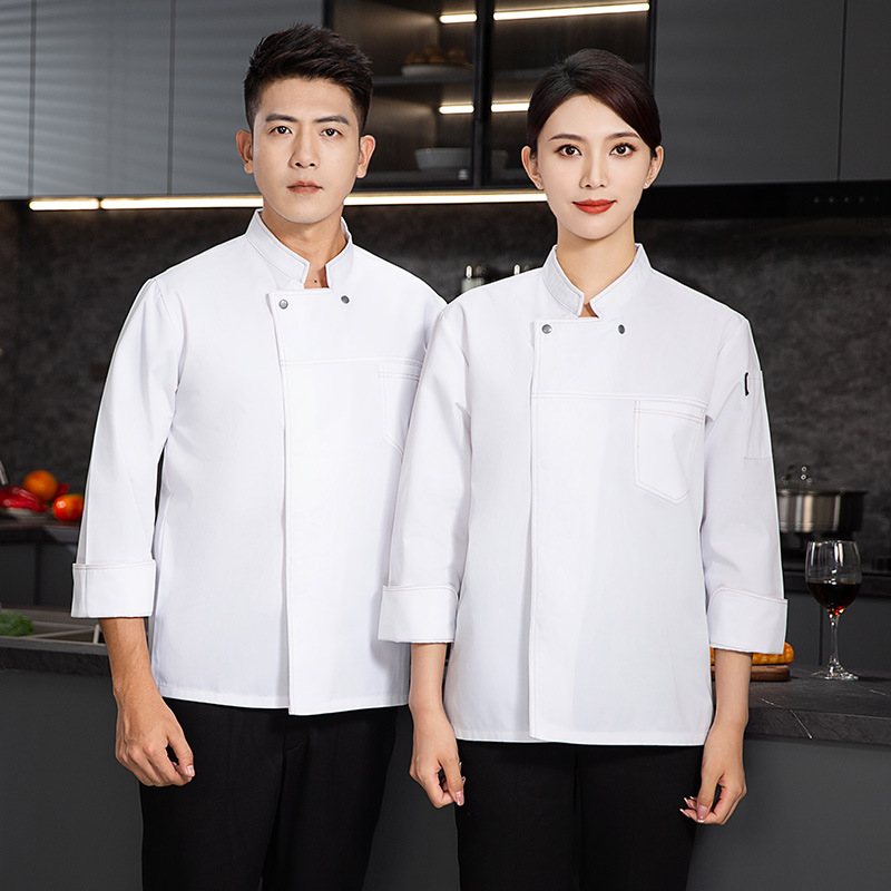 New Hotel Chef Uniform Long Sl - đánh giá và giá Kitchen Set Bakery