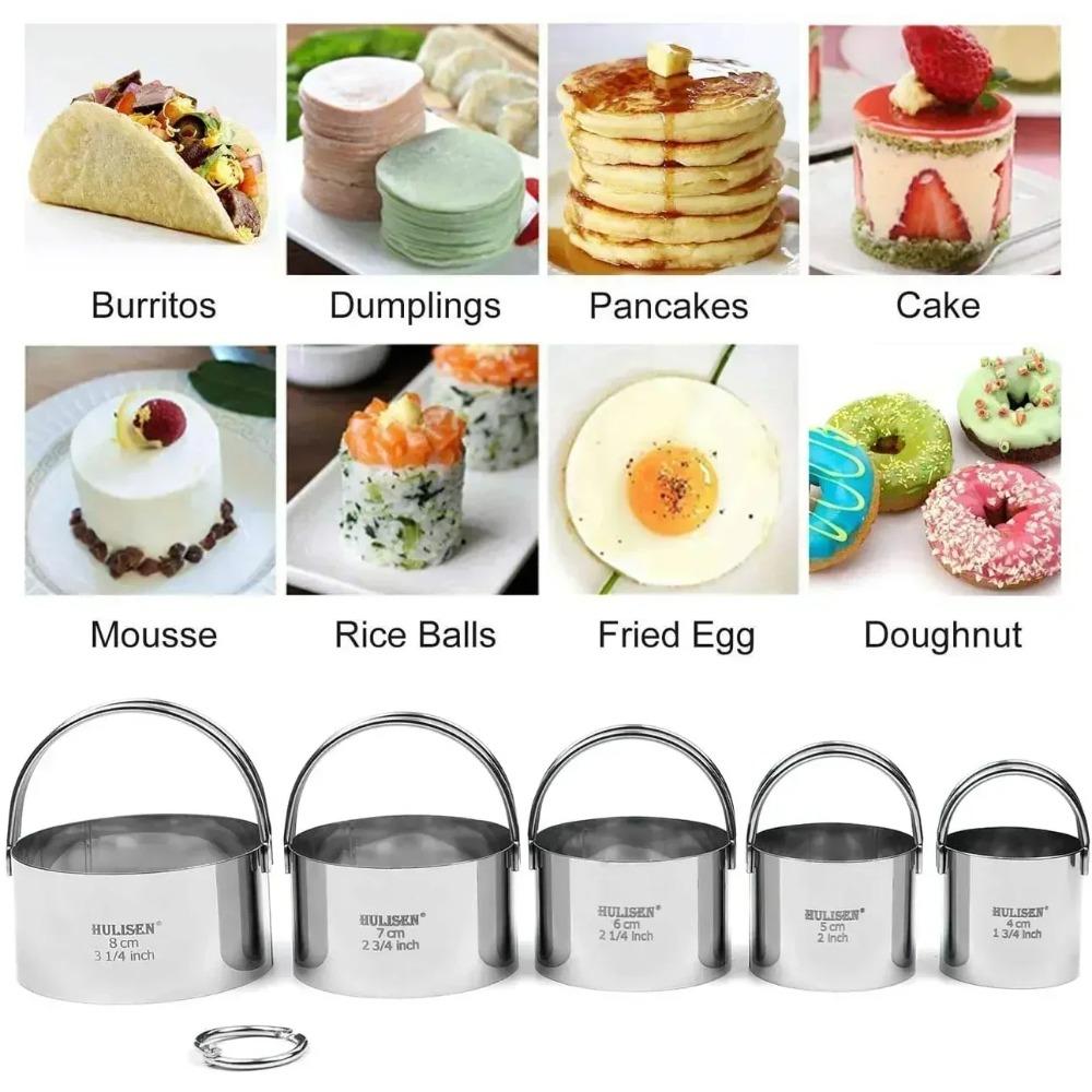 Biscuit Mold Set Round Stainle - đánh giá và giá Cookie Cutter Set