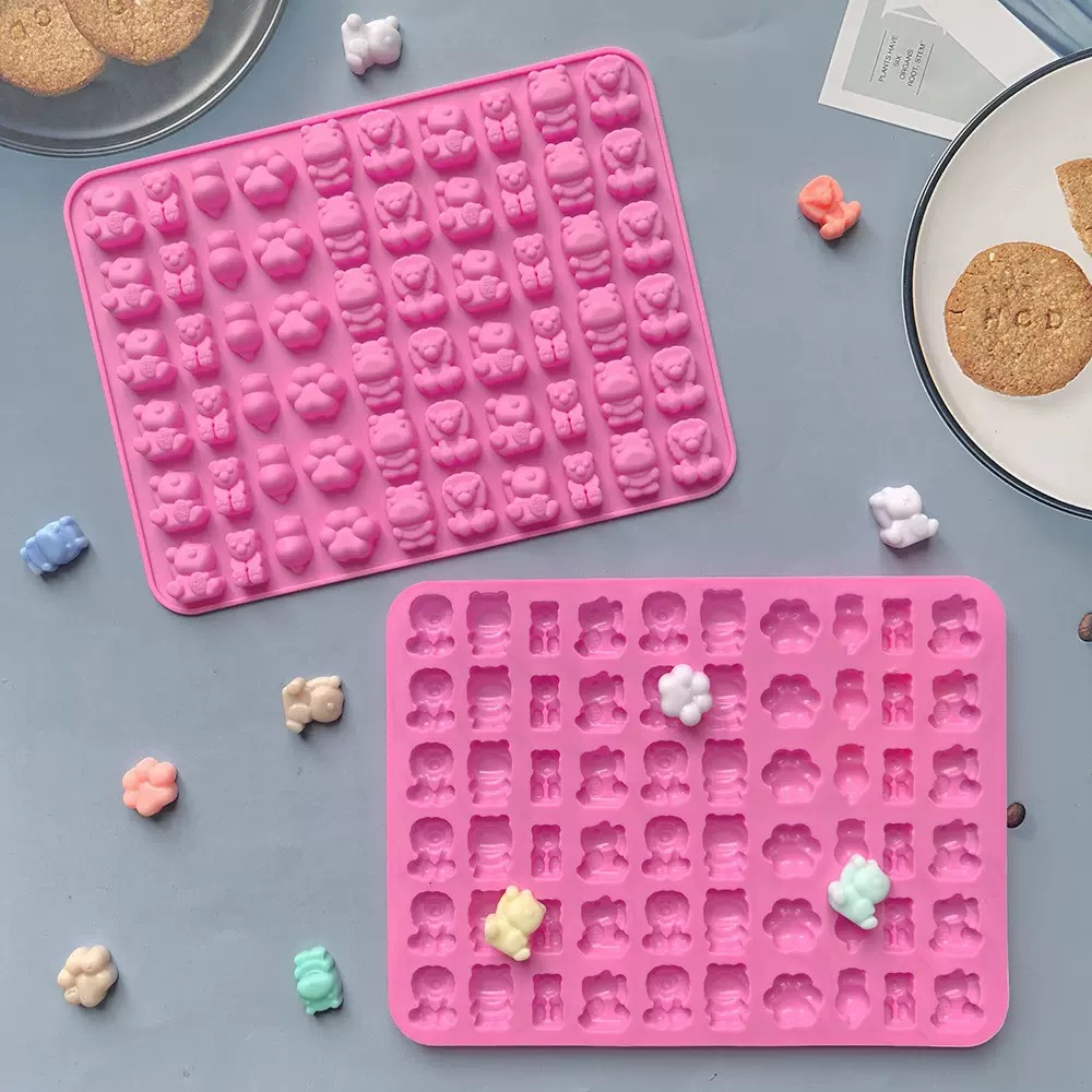7Pcs Candy Silicone Moulds wit - đánh giá và giá Kitchen Baking Trays
