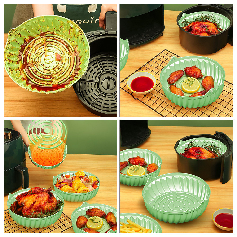Air Fryer Silicone Pot Round B - đánh giá và giá Kitchen Baking Gadgets