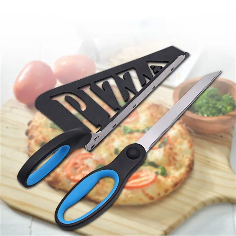 Pizza Scissors With Server Tra - đánh giá và giá Kitchen Shears In Baking