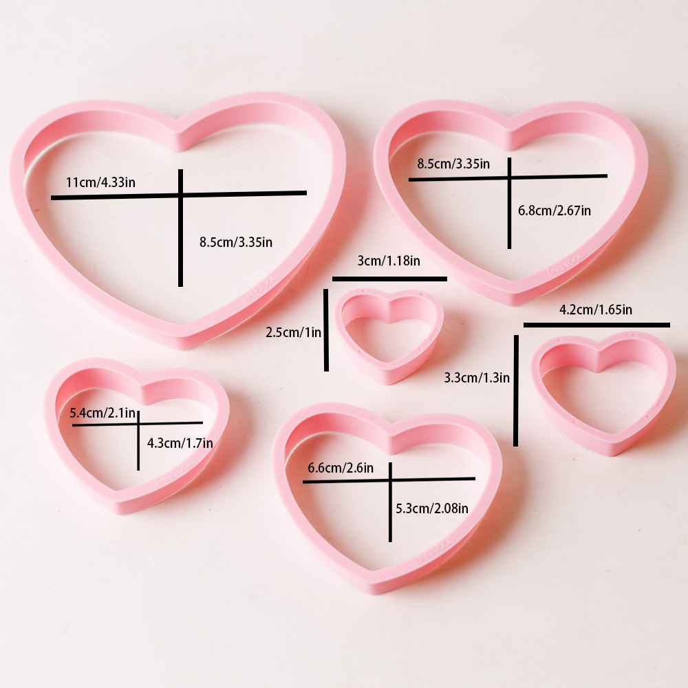 1set/3sets Pink Heart Star Flo - đánh giá và giá Cookie Cutter Set