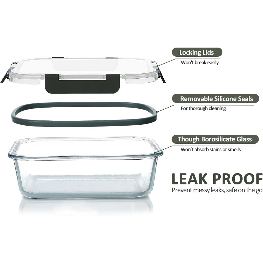 Extra Large Glass Food Storage - đánh giá và giá Kitchen Baking Organization