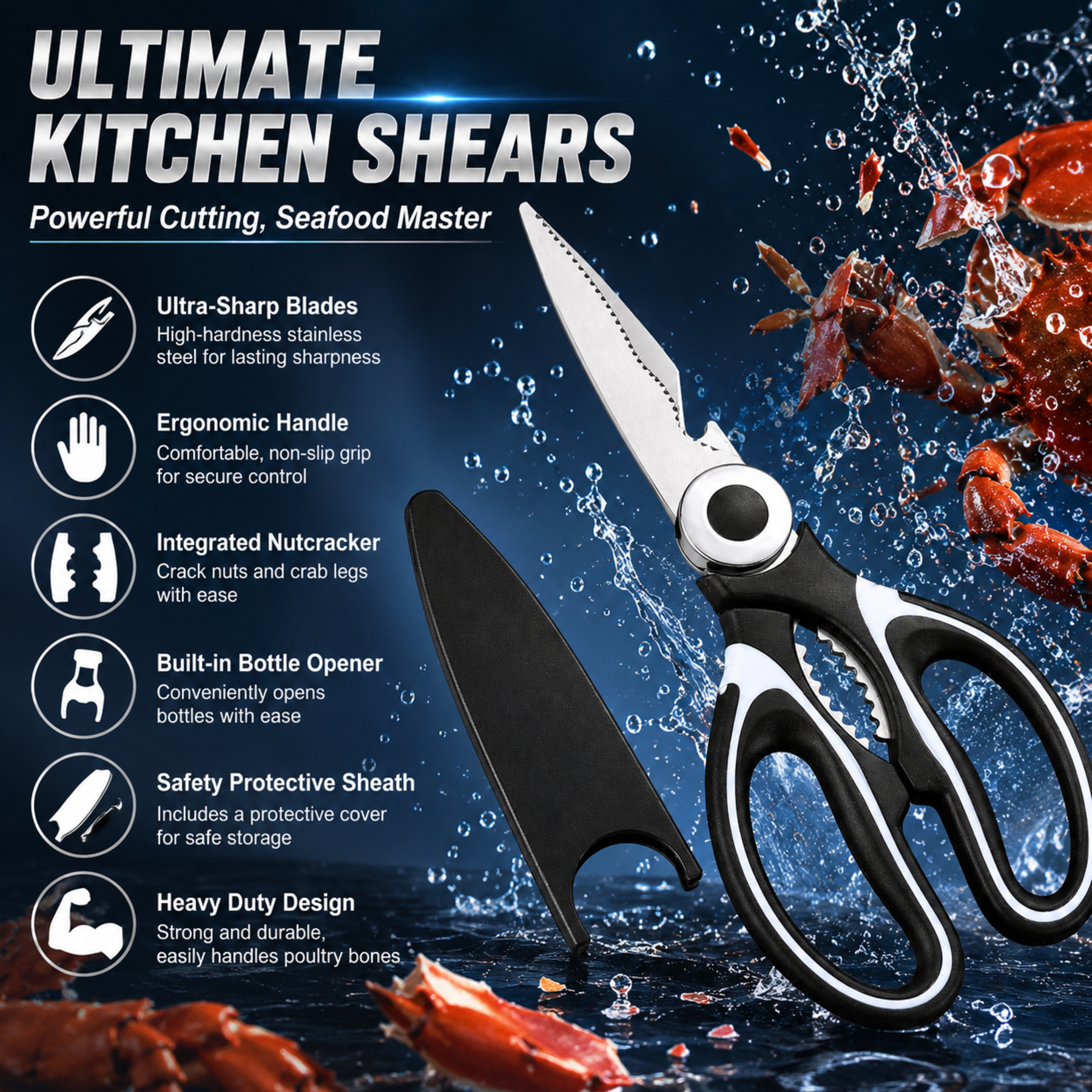 Household Multifunctional Kitc - đánh giá và giá Kitchen Shears In Baking