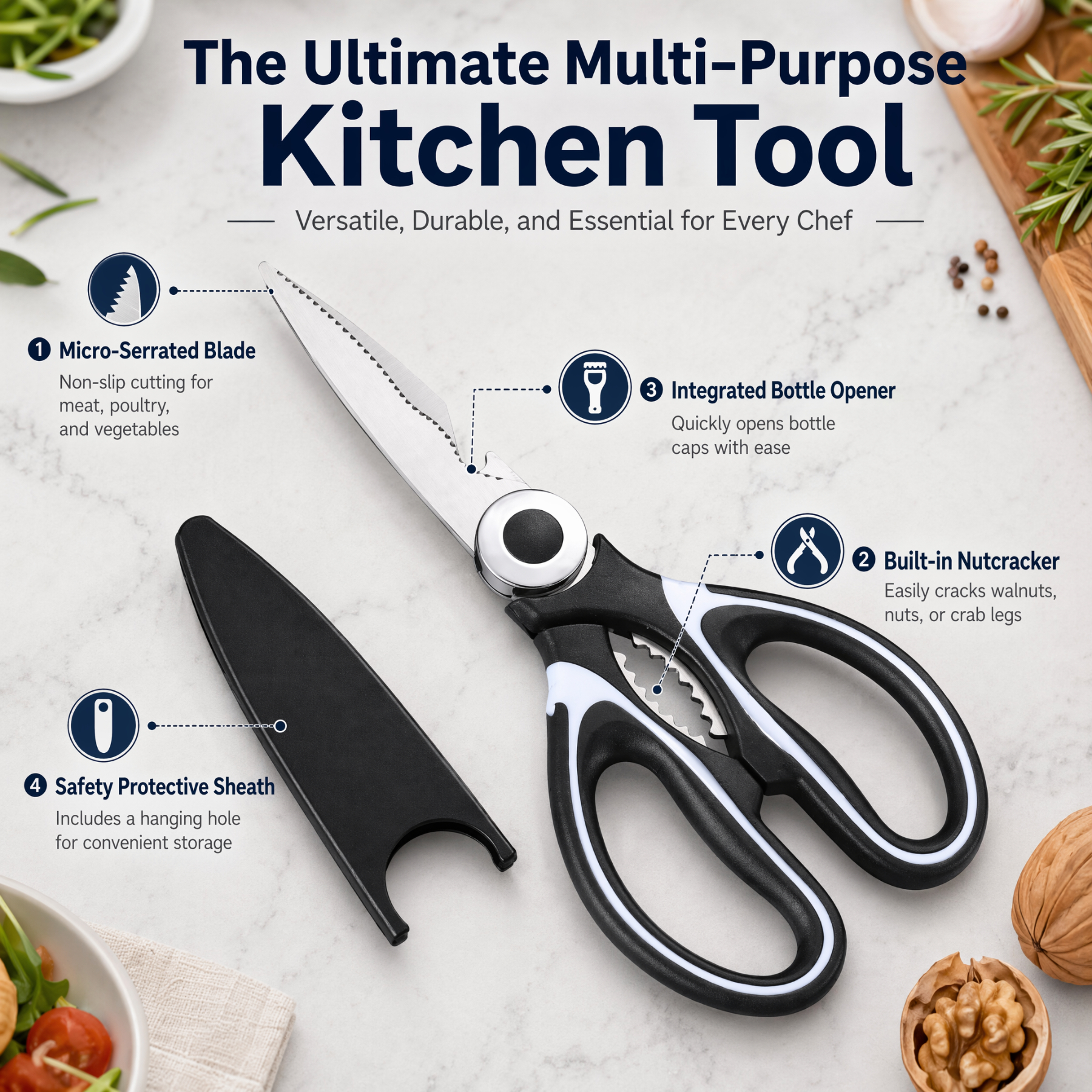 Household Multifunctional Kitc - đánh giá và giá Kitchen Shears In Baking