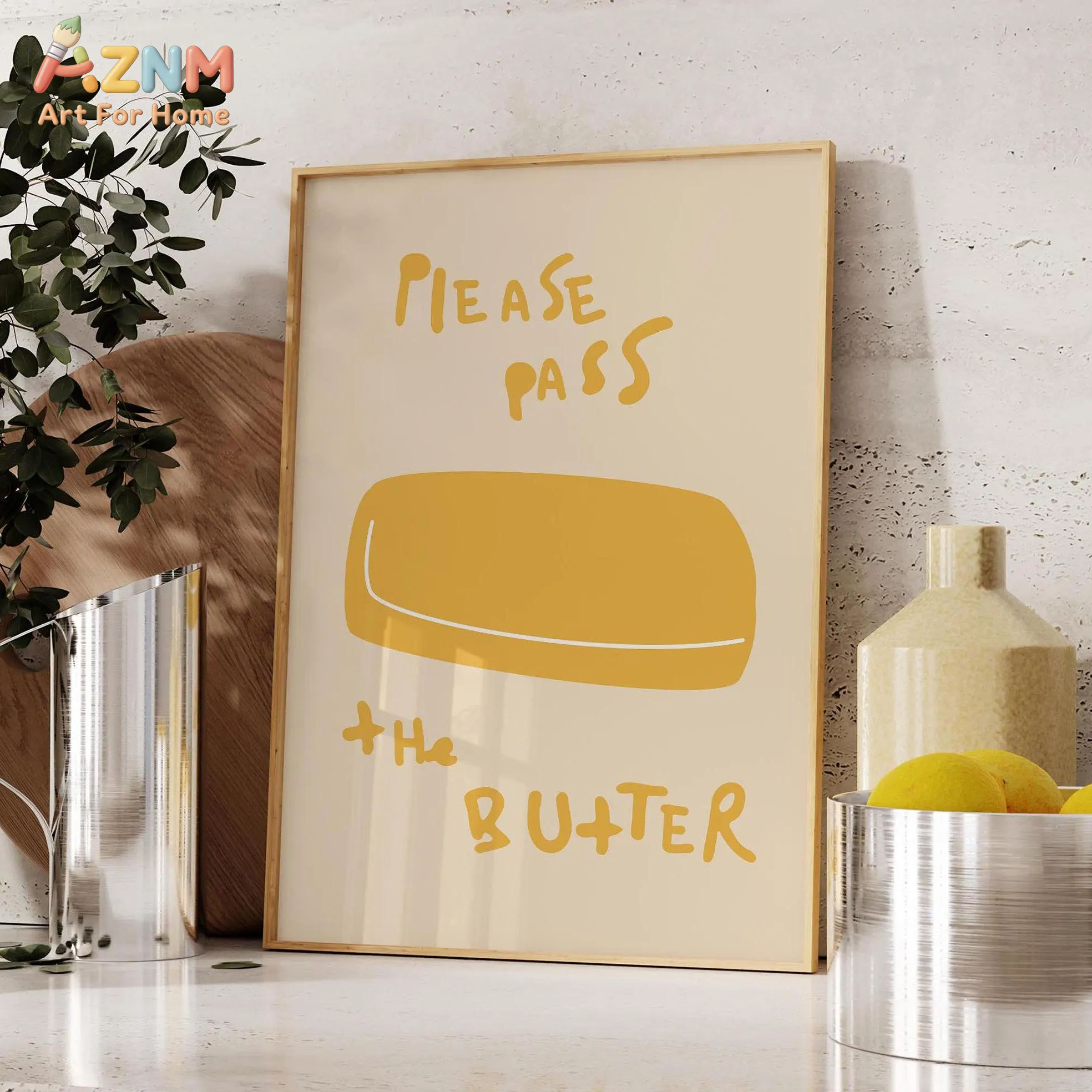 1pc Butter Poster Minimalist K - đánh giá và giá Kitchen Baking Wall Art