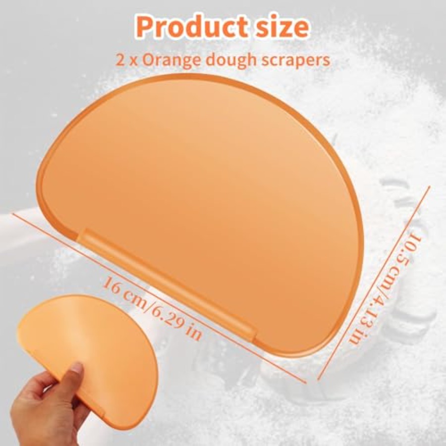 Bowl Scraper 2PCS Silicone Bre - đánh giá và giá Dough Scraper Curved