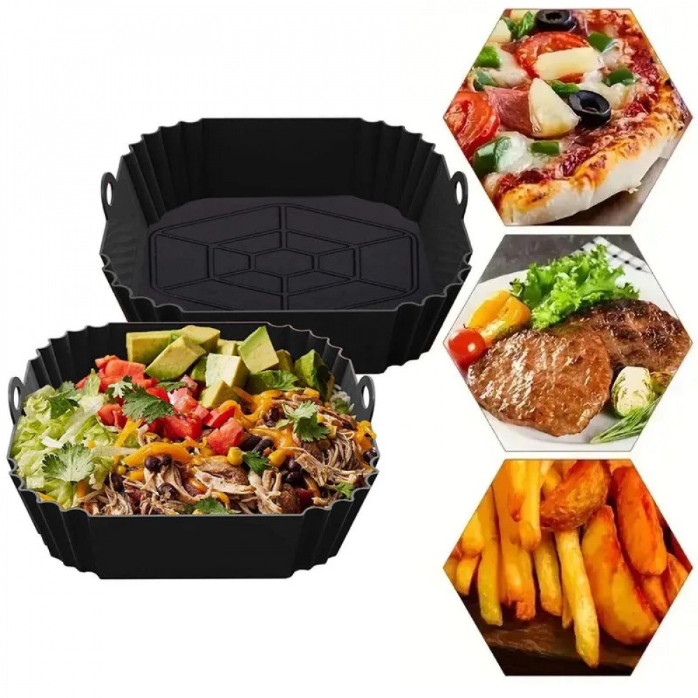 1Pc Silicone Air Fryer Pot Tra - đánh giá và giá Kitchen Baking Trays