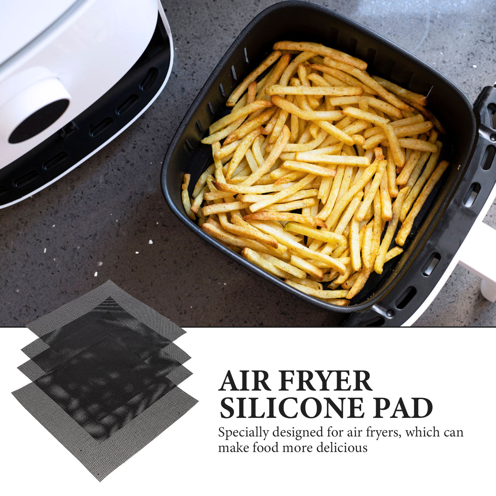 4Pcs Air Fryer Pads Non Stick  - đánh giá và giá Kitchen Baking Gadgets
