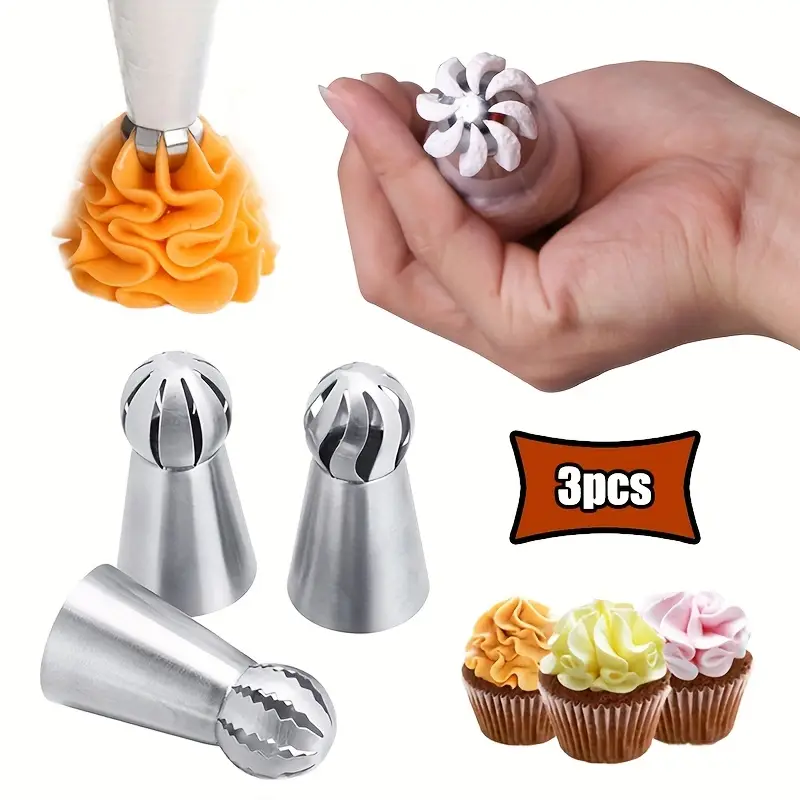 3pcs Stainless Steel Piping Ti - đánh giá và giá Kitchen Set Bakery
