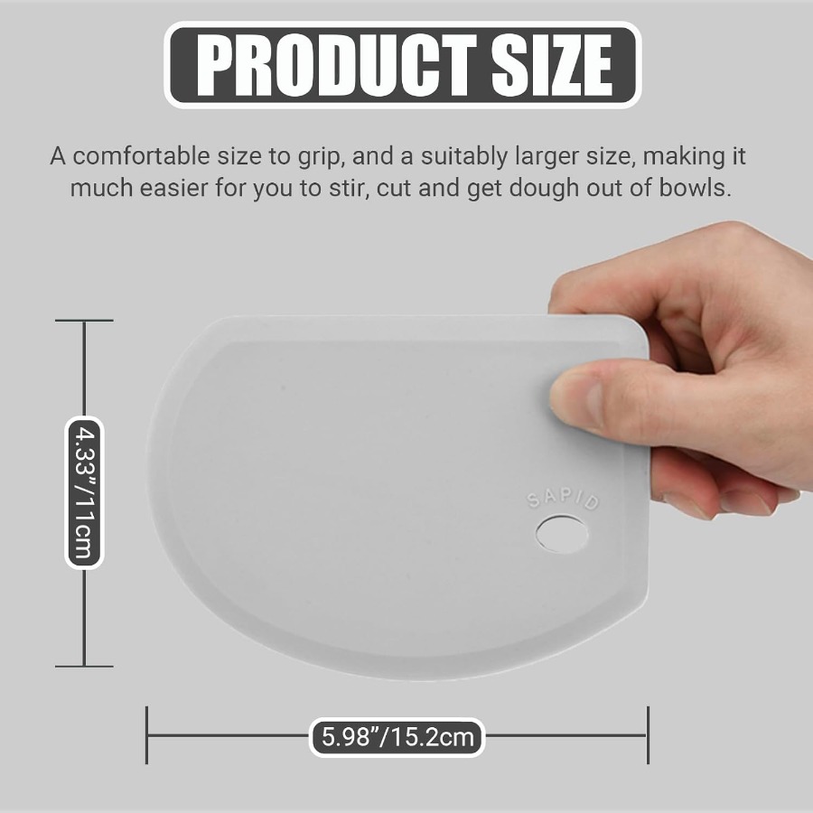 Silicone Dough Scraper with St - đánh giá và giá Dough Scraper Curved