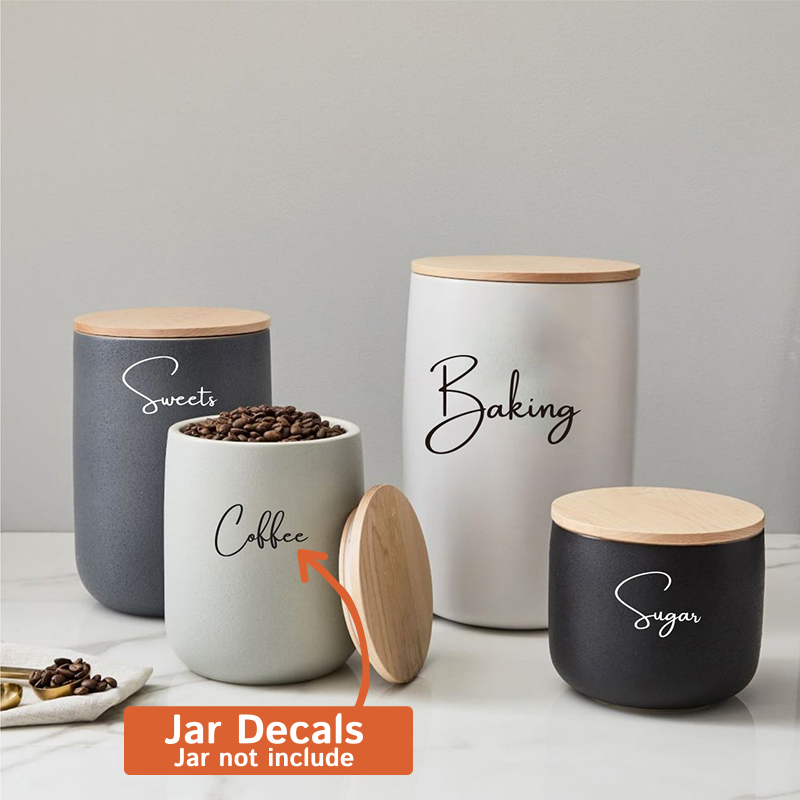Decal Only 8Pcs Kitchen Organi - đánh giá và giá Kitchen Baking Organization