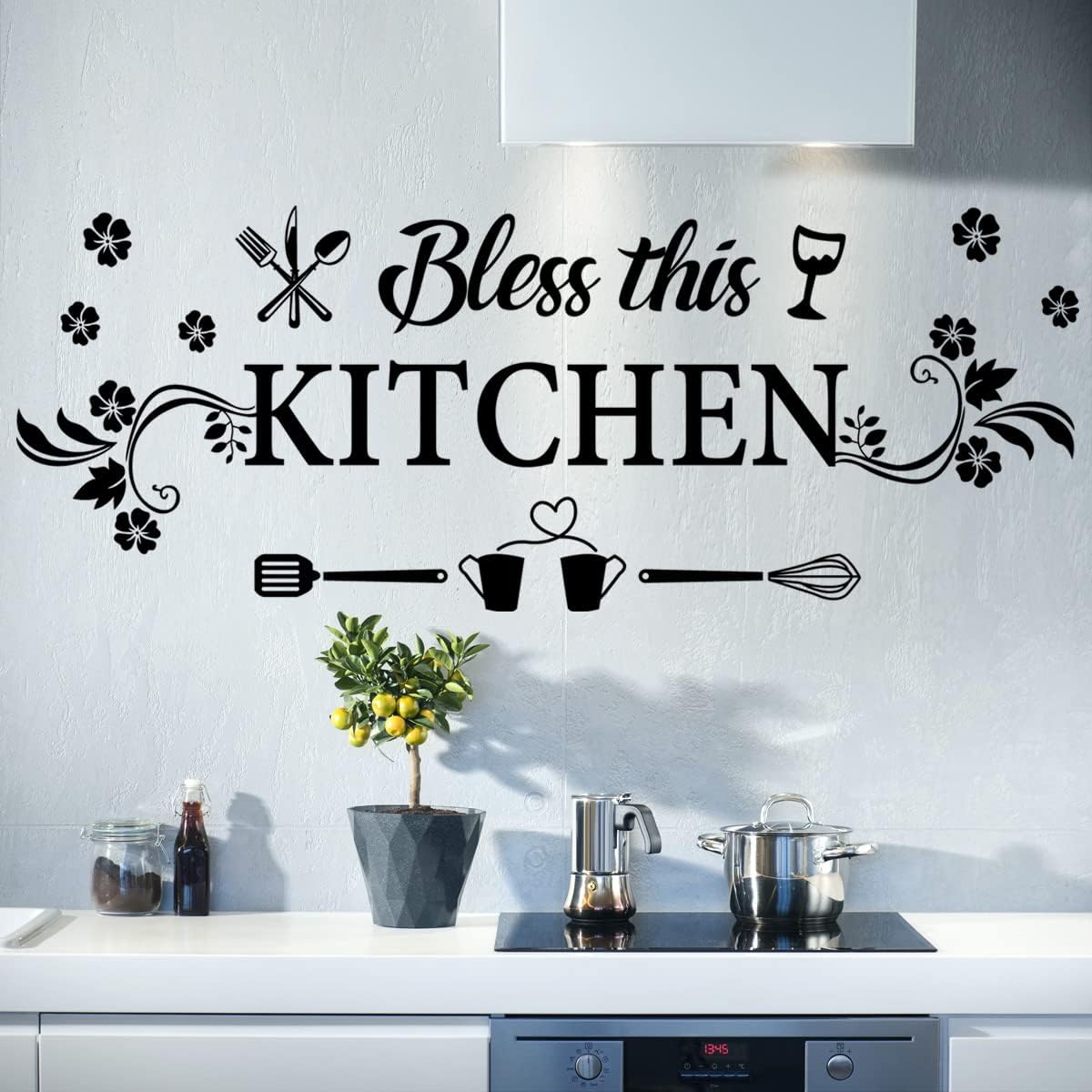 Bless This Kitchen Wall Decal  - đánh giá và giá Kitchen Baking Wall Art