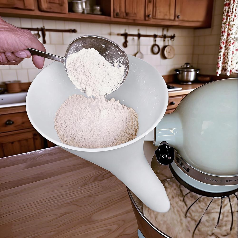 Spill Proof Flour Funnel for 5 - đánh giá và giá Kitchen Uncle