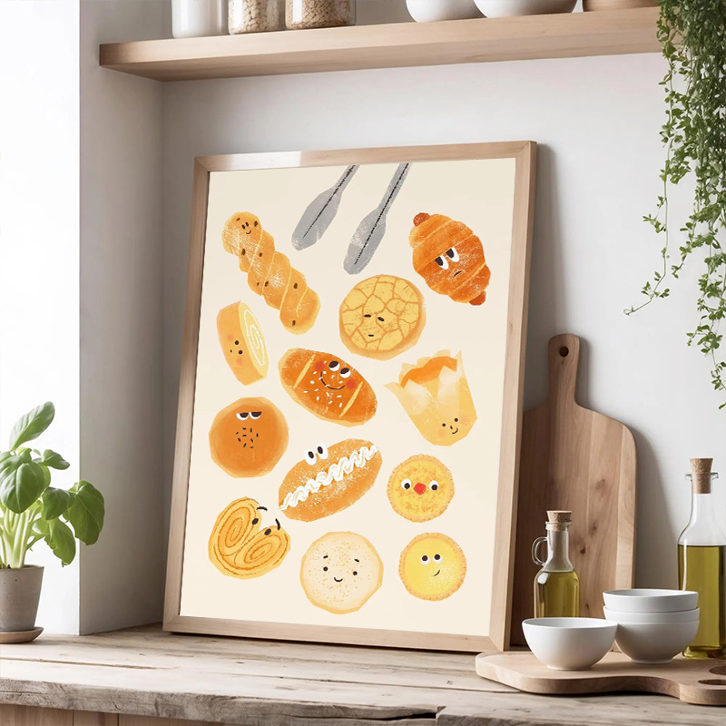 Modern and Cute Simple Baking  - đánh giá và giá Kitchen Baking Wall Art