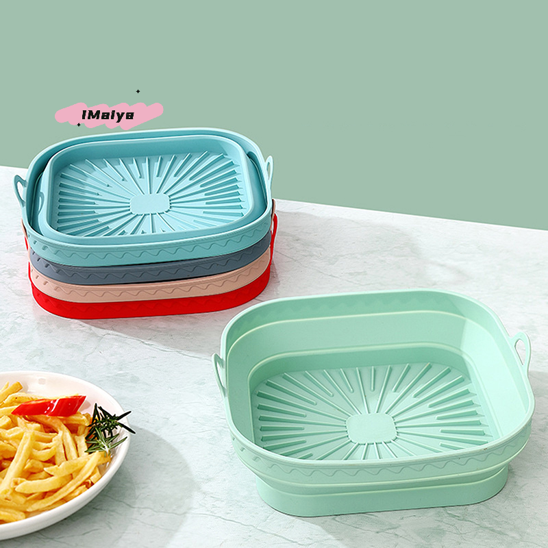 Square Foldable Air Fryer Sili - đánh giá và giá Kitchen Baking Trays
