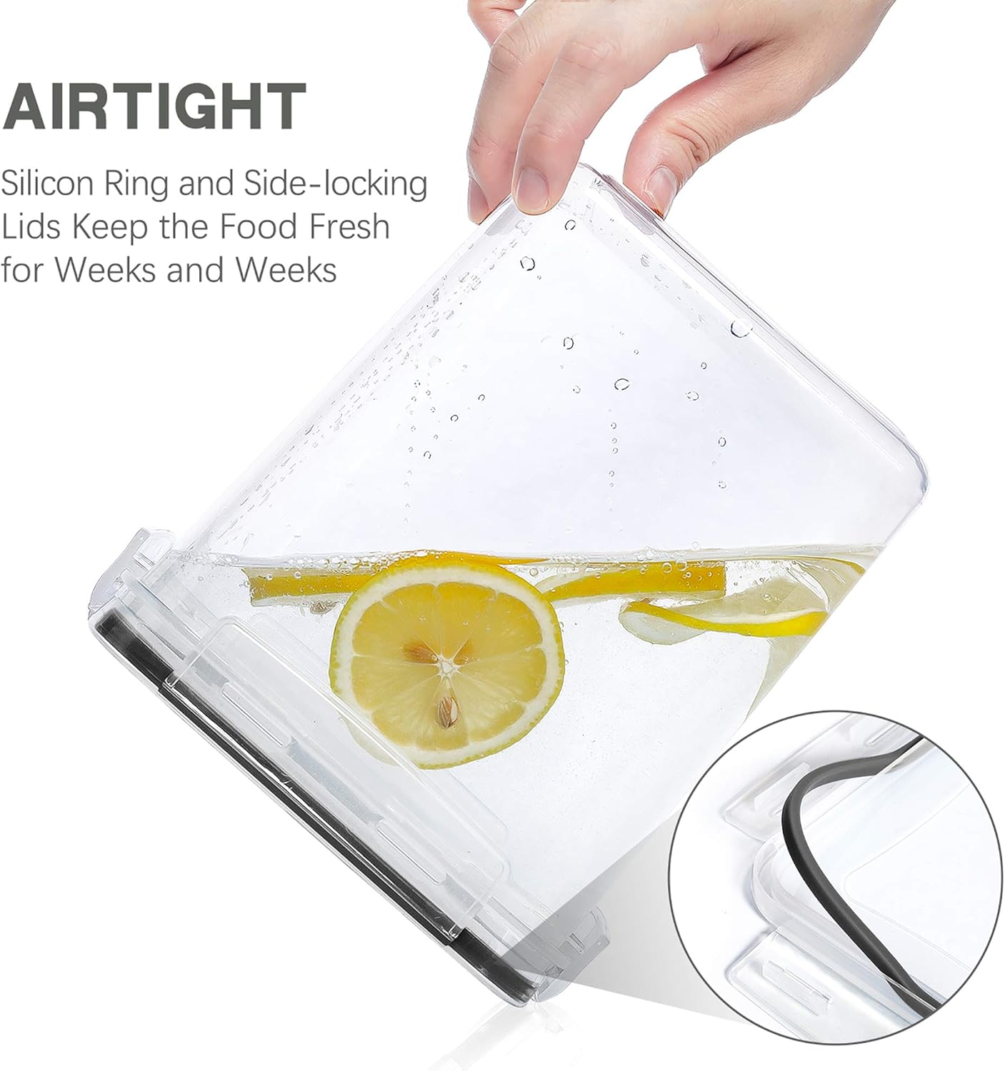 Large Food Storage Containers  - đánh giá và giá Kitchen Baking Organization