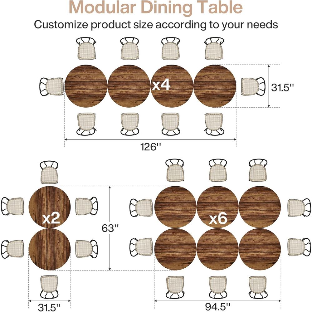Heavy-Duty 4-Seat Dining Table - đánh giá và giá Kitchen Set Bakery
