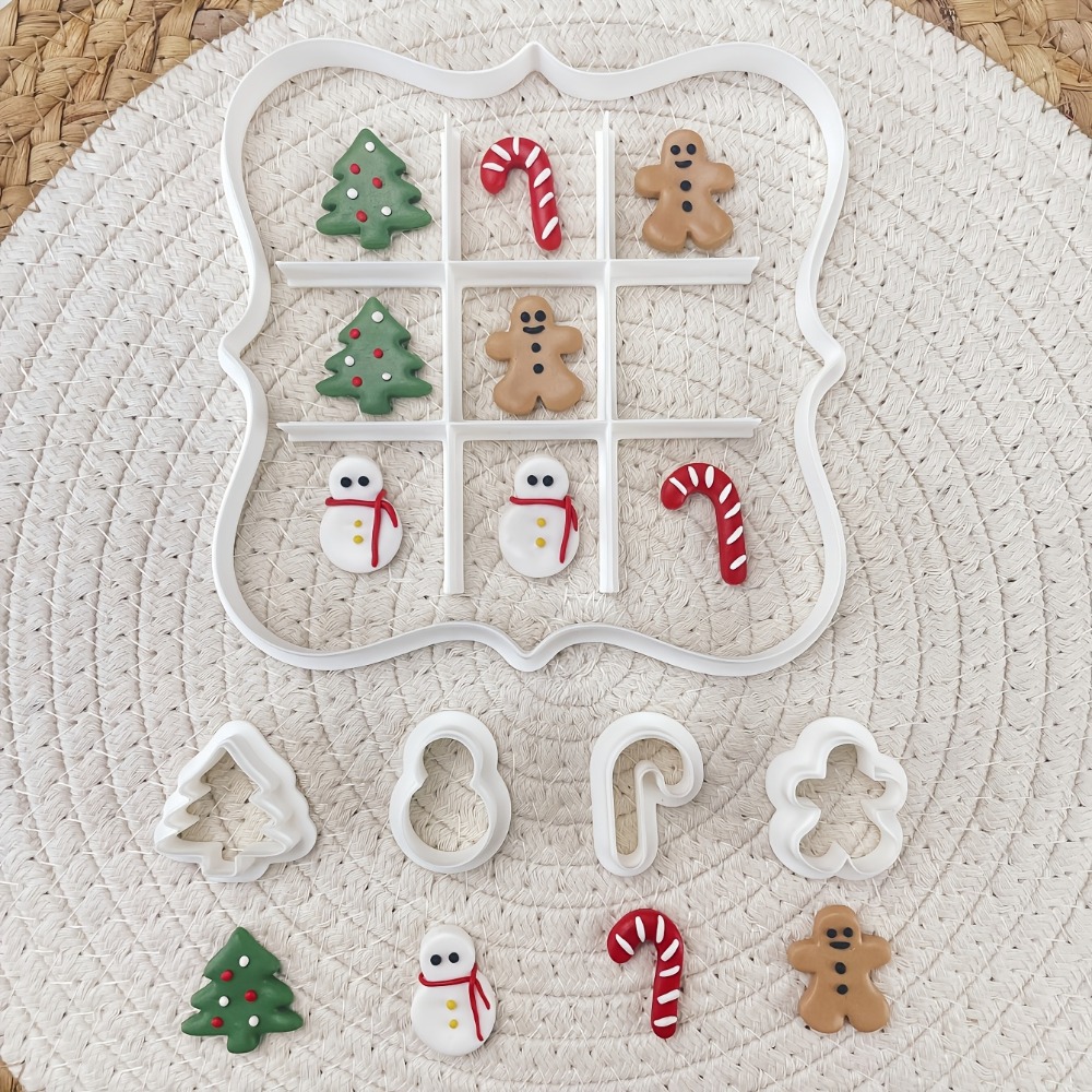 6Pcs Christmas Tic Tac Toe Coo - đánh giá và giá Cookie Cutter Set