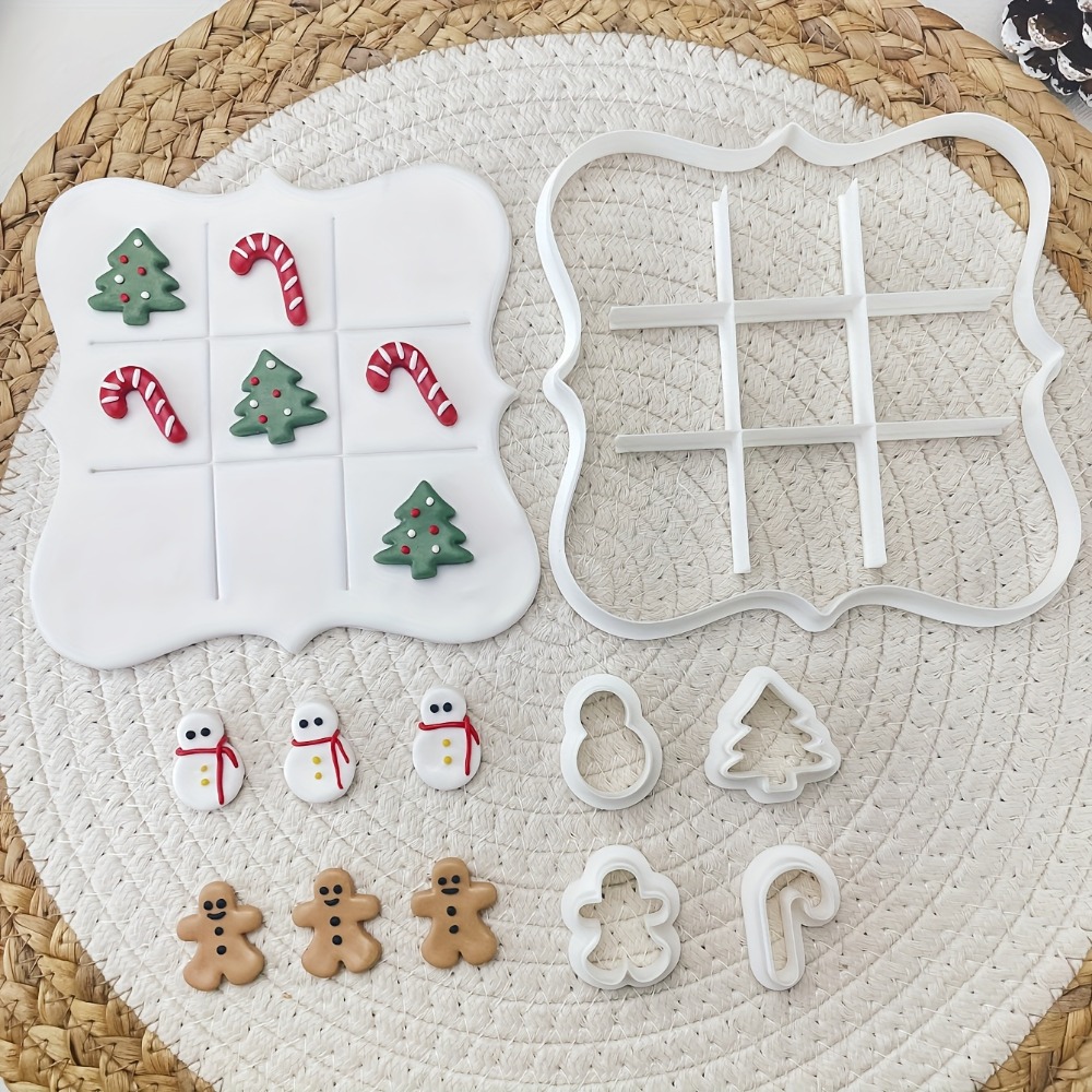 6Pcs Christmas Tic Tac Toe Coo - đánh giá và giá Cookie Cutter Set
