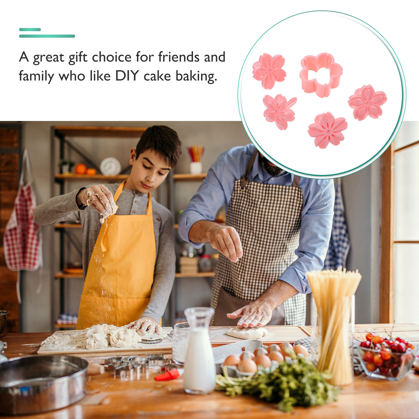 1 Set Cookie Mold Cherry Biscu - đánh giá và giá Cookie Cutter Set