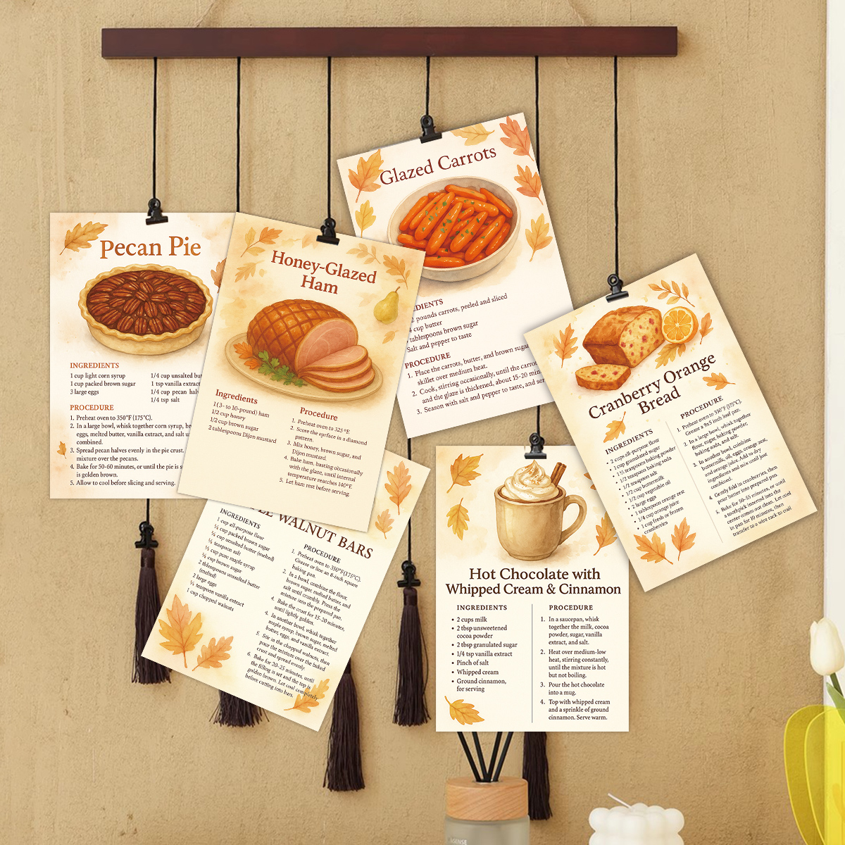 20pcs Vintage Food Recipe Wall - đánh giá và giá Kitchen Baking Wall Art