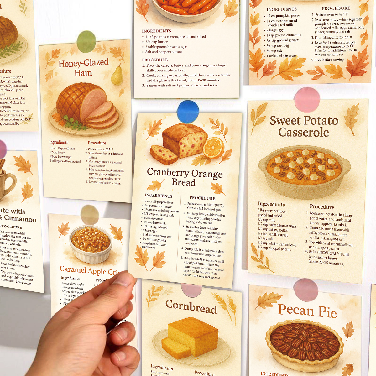 20pcs Vintage Food Recipe Wall - đánh giá và giá Kitchen Baking Wall Art