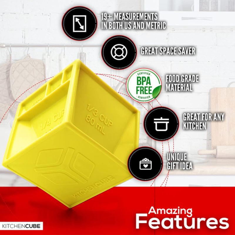 Kitchen Cube All-in-One Measur - đánh giá và giá Kitchen Baking Organization