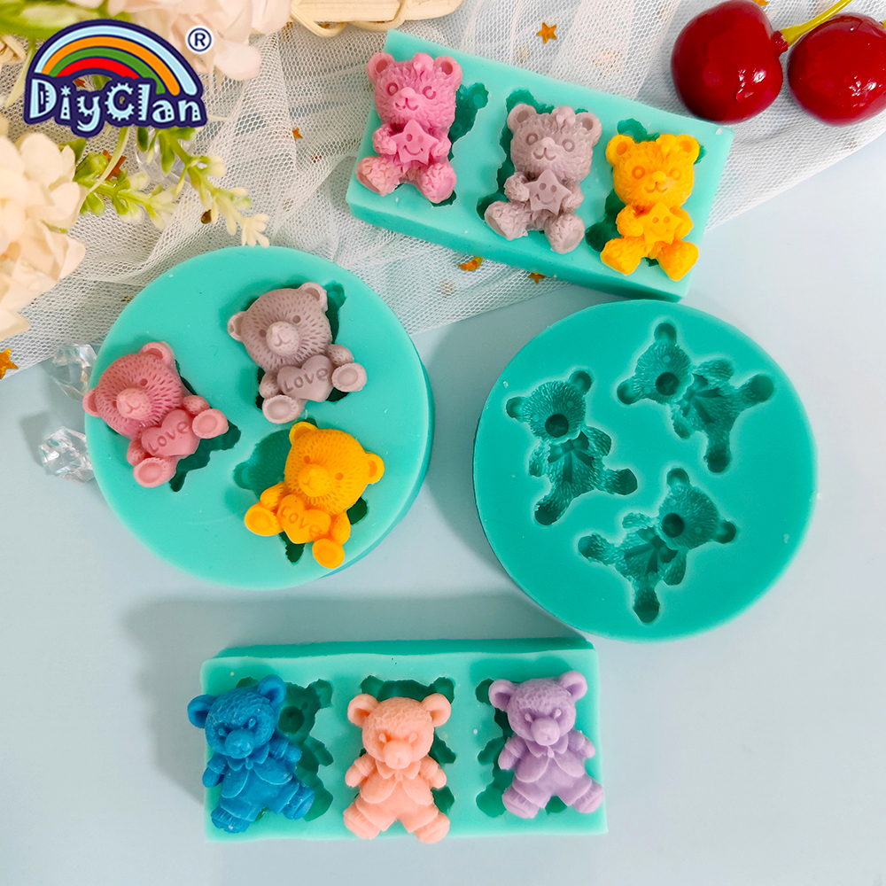 Cute Mini Bear Silicone Mold F - đánh giá và giá Kitchen Baking Gadgets