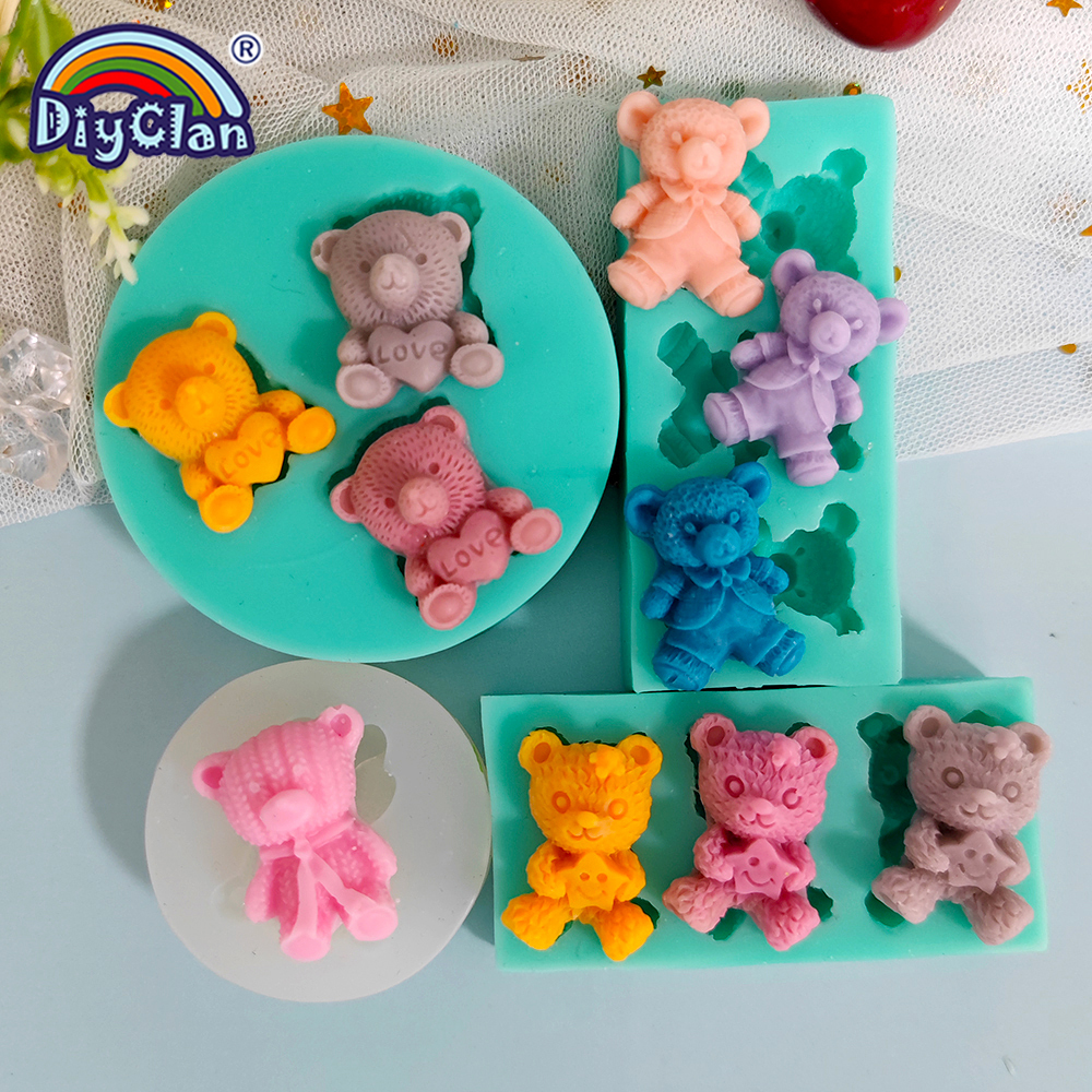 Cute Mini Bear Silicone Mold F - đánh giá và giá Kitchen Baking Gadgets