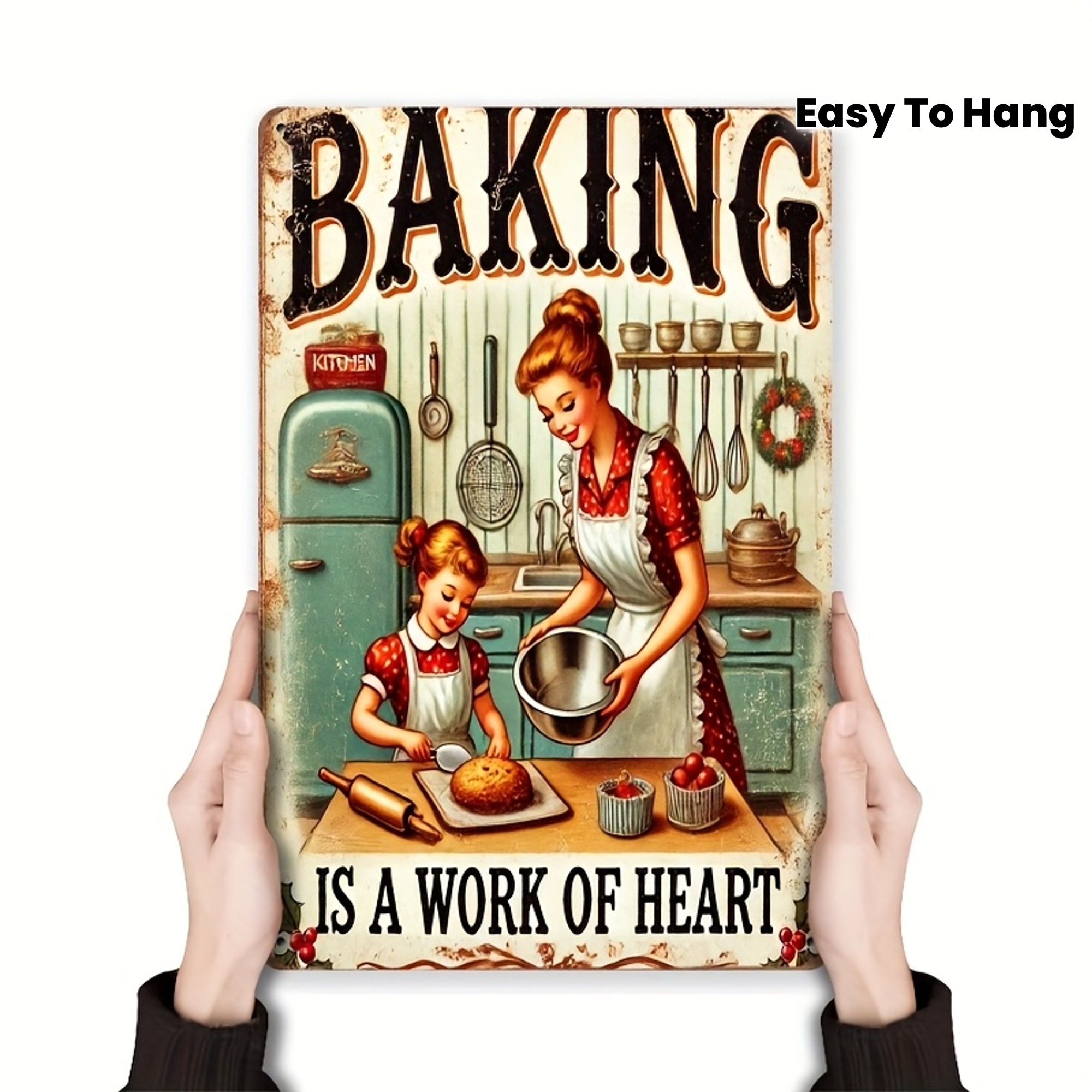 Vintage Style Iron Sign Baking - đánh giá và giá Kitchen Baking Wall Art