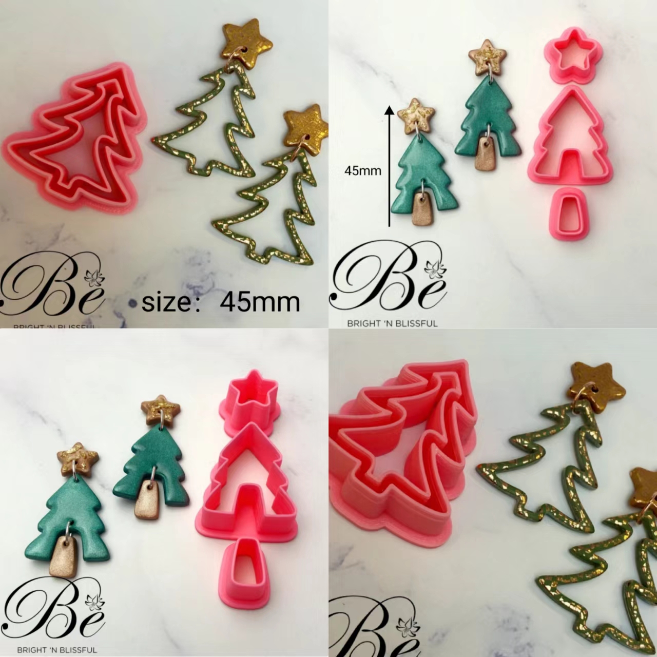 Clay Cutter Shape Christmas Tr - đánh giá và giá Cookie Cutter Set