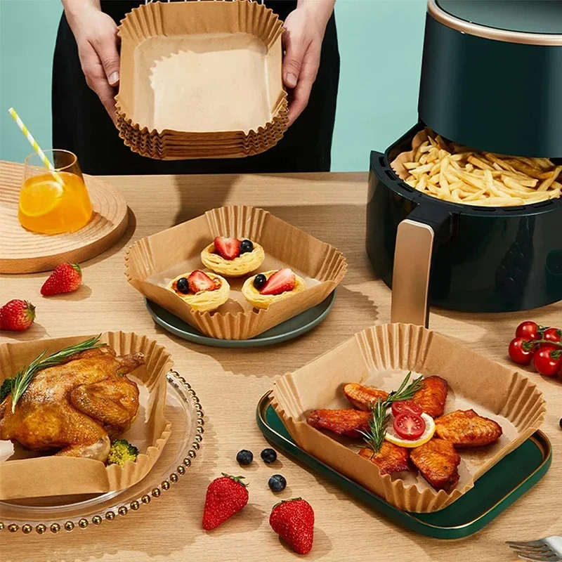 100PCS Airfryer Bakpapier Disp - đánh giá và giá Kitchen Baking Trays