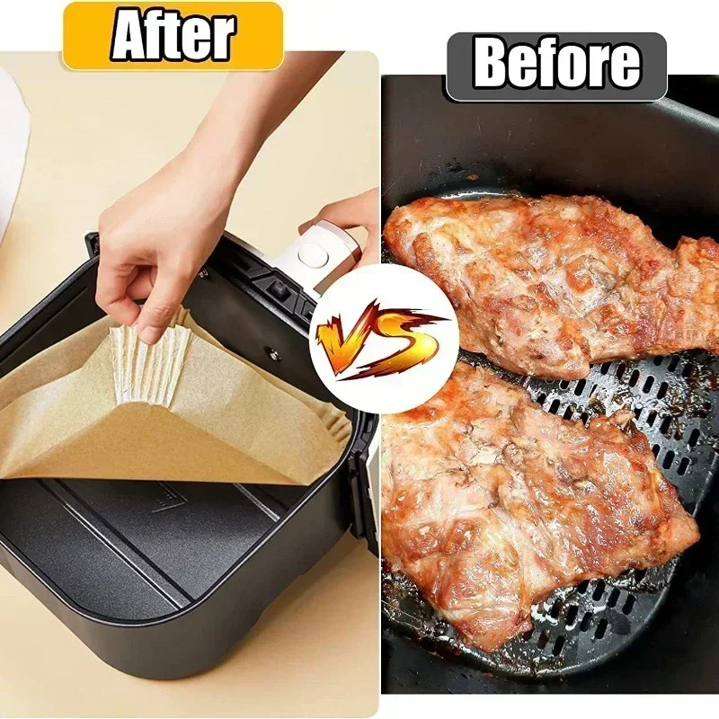 100PCS Airfryer Bakpapier Disp - đánh giá và giá Kitchen Baking Trays