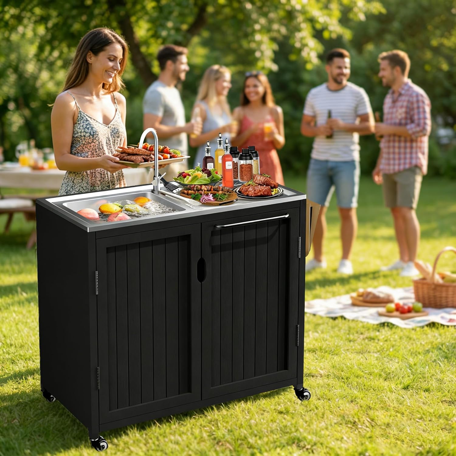 Outdoor Kitchen Island with 30 - đánh giá và giá Kitchen Uncle