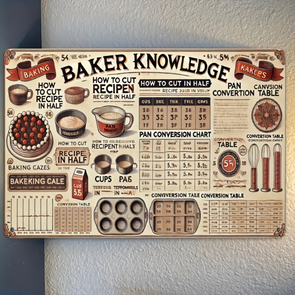 Vintage Metal Tin Sign Kitchen - đánh giá và giá Kitchen Baking Wall Art