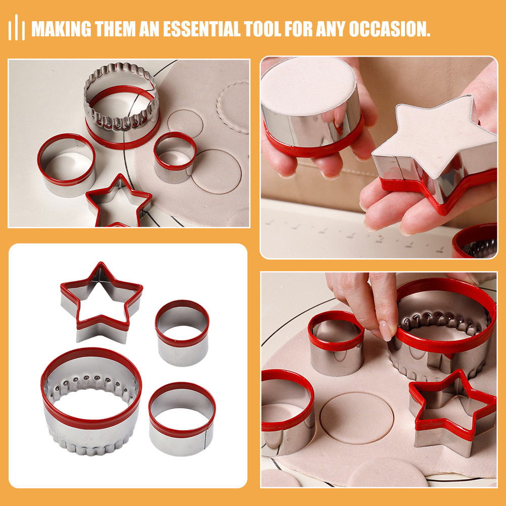 4Pcs Cookie Cutter Set Stainle - đánh giá và giá Cookie Cutter Set