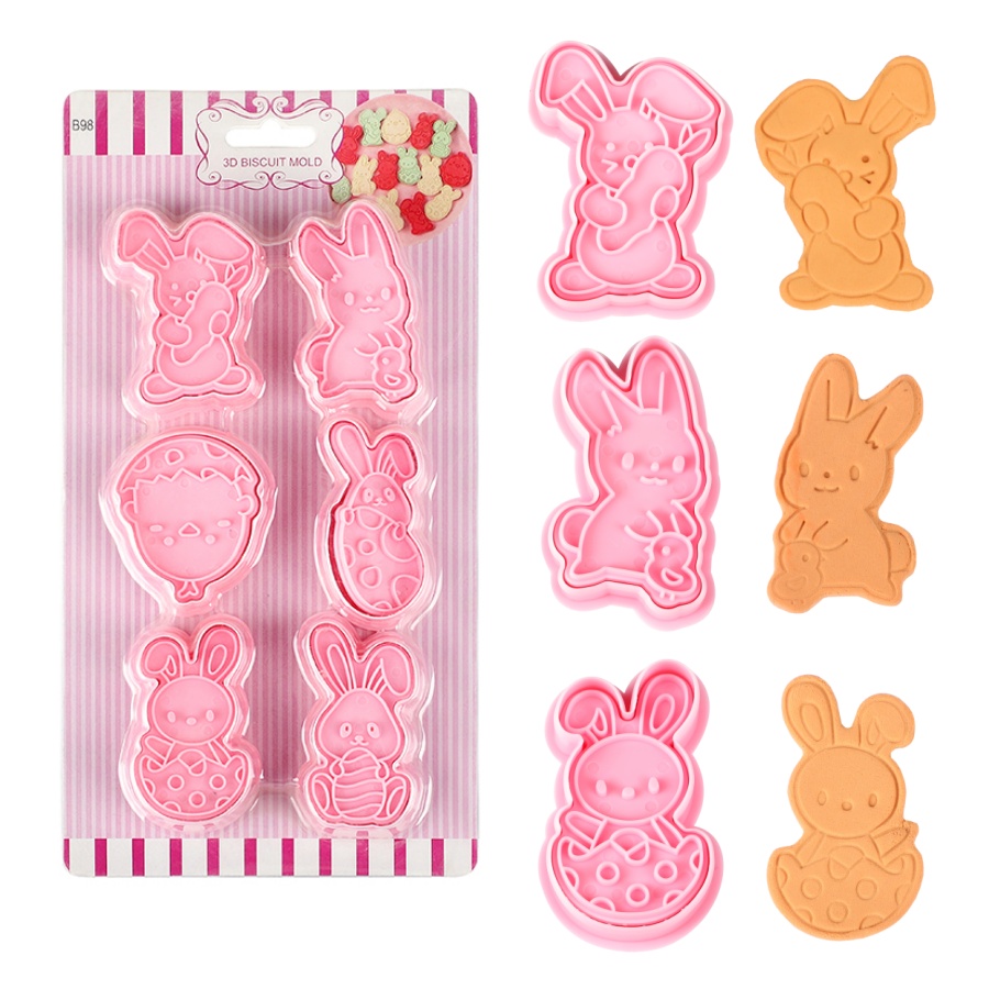 6pcs/Set Easter Bunny Cookie C - đánh giá và giá Cookie Cutter Set