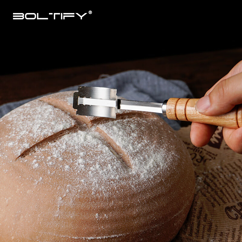 Bread Cutter Wooden Handle Bre - đánh giá và giá Dough Scraper Curved