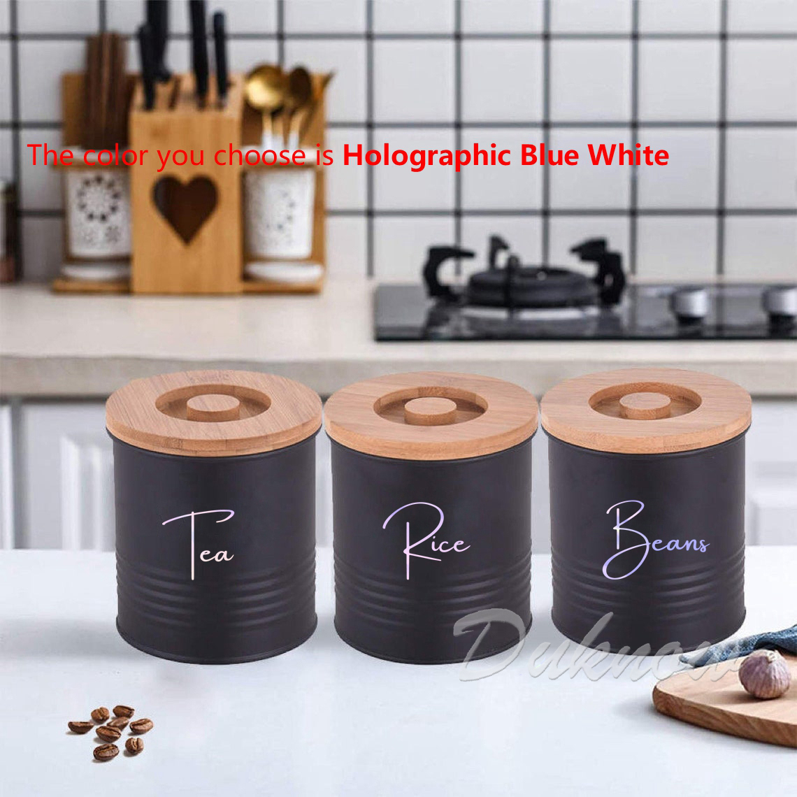 Kitchen Organization Canister  - đánh giá và giá Kitchen Baking Wall Art