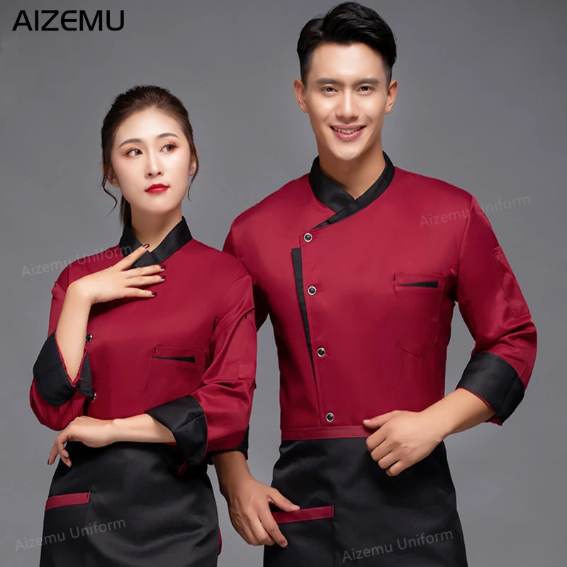 Man Restaurant Chef Jacket Lon - đánh giá và giá Kitchen Set Bakery