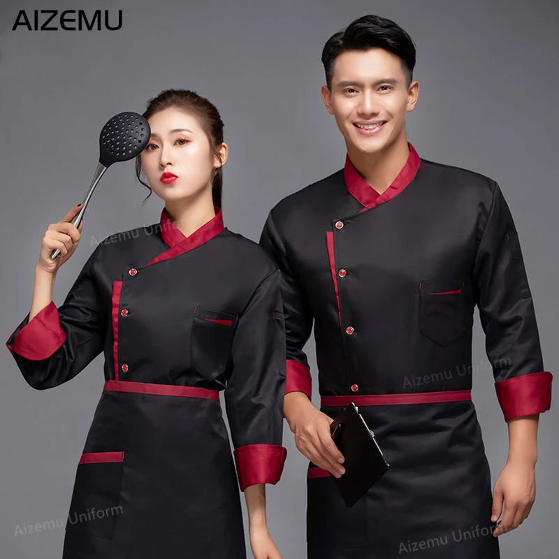 Man Restaurant Chef Jacket Lon - đánh giá và giá Kitchen Set Bakery