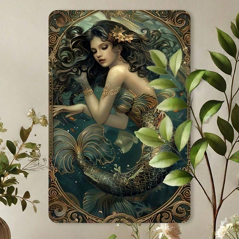 2026 BAKE&BAY Vintage Mermaid  - đánh giá và giá Kitchen Baking Wall Art